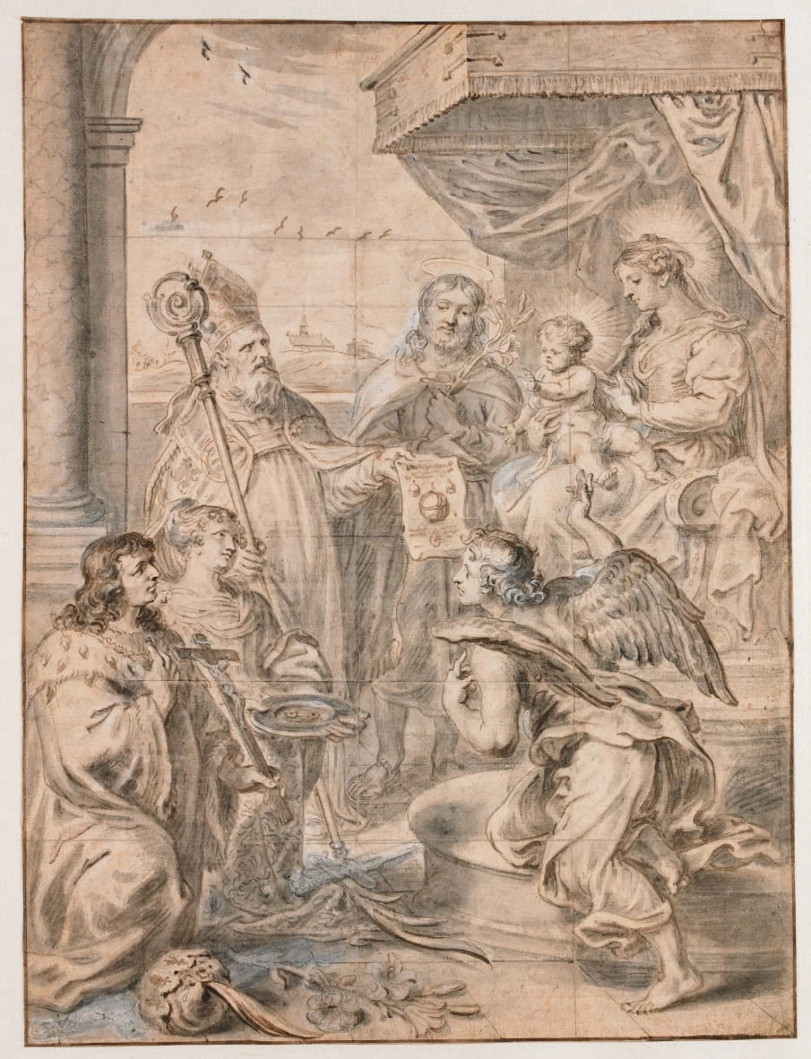 Madonna col Bambino in trono adorato da tre santi - Rijks Museum, Amsterdam